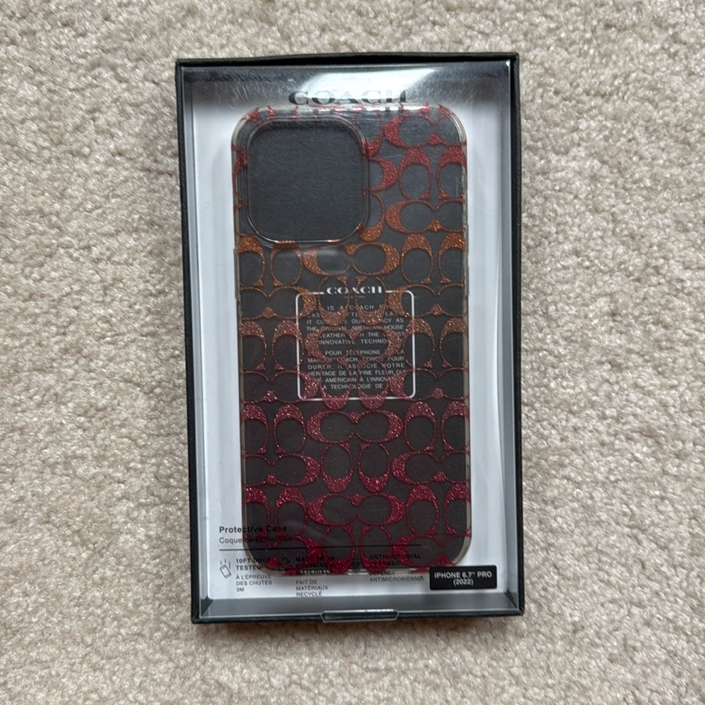 Coach protective case for iPhone 14 Pro Max